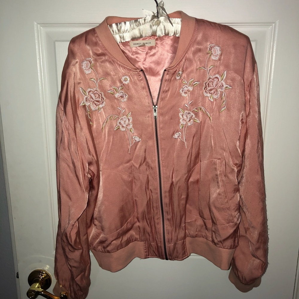 Distressed Embroidered Silk Jacket